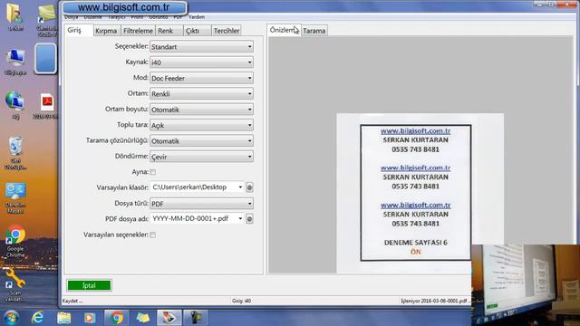 Kodak I40 Pdf Tarama Anlatım