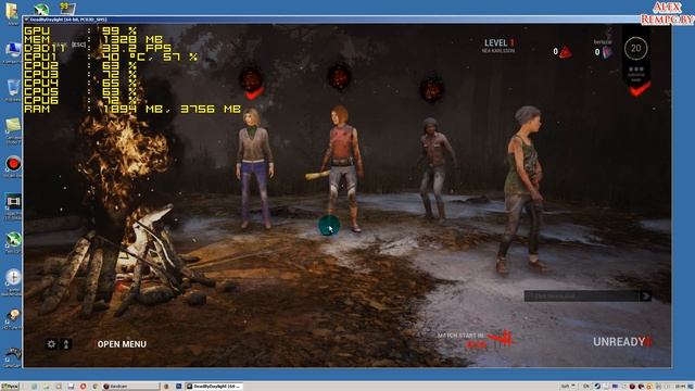 Dead by Daylight запуск на среднем ПК (ОЗУ 6, Radeon HD 7870 2 Гб) смотреть онлайн