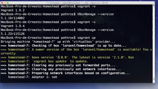Actualizar Vagrant y Virtual Box en Mac смотреть онлайн