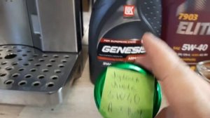 Лукоил Генезис 5w40 и Маннол Элит 5w40 тест текучести -24 часть 1