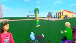 Спасаю БАЛДИ от МАЙНКРАФТ и РОБЛОКС Выживание остров Челлендж BALDI Реальной Жизни Roblox Валеришка