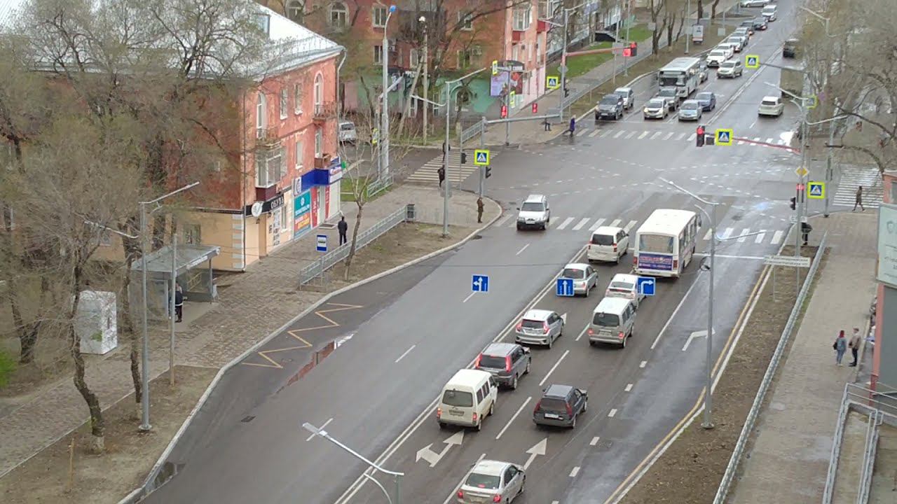 Благовещенск, вид из дома Калинина 61 смотреть онлайн