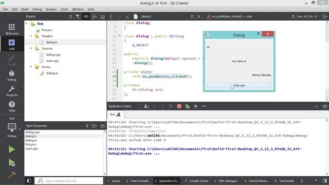 Getting started with Qt5 Creator/Designer смотреть онлайн
