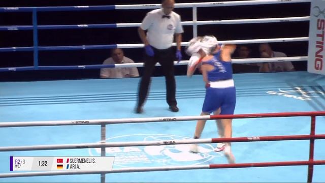 Semifinals (W57KG) SUERMENELI SILA (TUR) vs ARI ASYA (GER) | IBA YWBChs 2022 смотреть онлайн