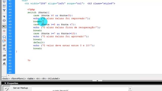 Curso de PHP - Switch, Case e Default #11 смотреть онлайн