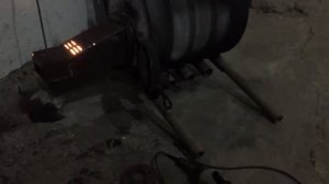 Печь булерьян с горелкой на отработке