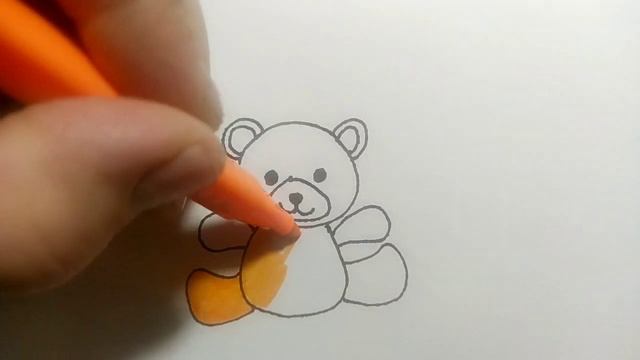 Как нарисовать плюшевого мишку смотреть онлайн