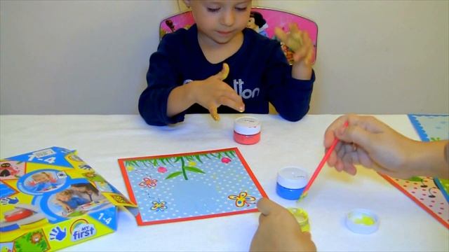 Пальчиковые Краски Для Детей - Рисование ладонью - Видео для детей смотреть онлайн