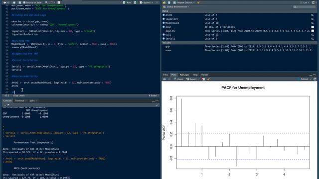 VAR Diagnostics in R смотреть онлайн