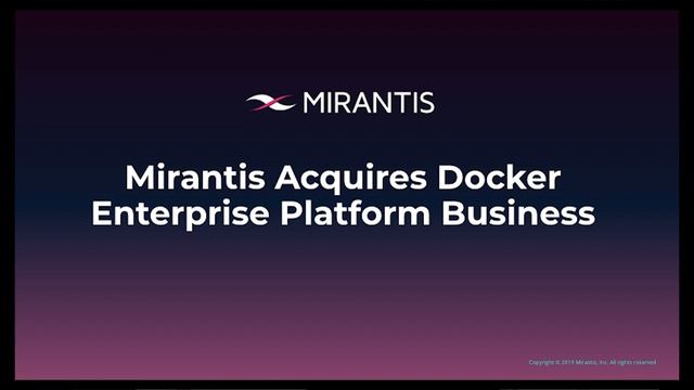 Mirantis Acquires Docker Enterprise! Find Out What's Changing (and What's Not) смотреть онлайн