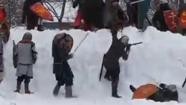 Реконструкция боя Монголы - Русские смотреть онлайн