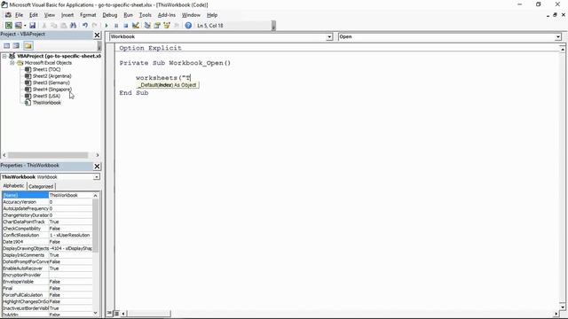 Go To Specific Sheet on Workbook Open - Simple Excel Macro смотреть онлайн