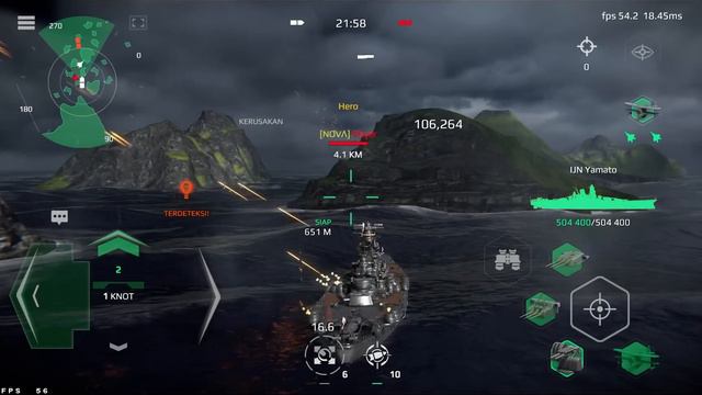 IJN Yamato Battle.. 1vs1 with Sfwan - Modern Warships смотреть онлайн
