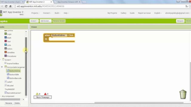 App Inventor 2 Eğitimi 301 - Ders 5: Amazon Kitap Dükkanı - Bölüm 3