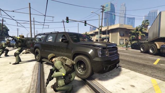 GTA 5 NPC Wars 44 - FBI SWAT Vs Bogdan's Crew #npcwars