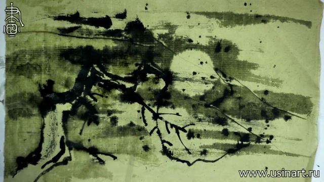 Живопись деревьев в стиле у-син. Часть 1 Пасмурное дерево. смотреть онлайн