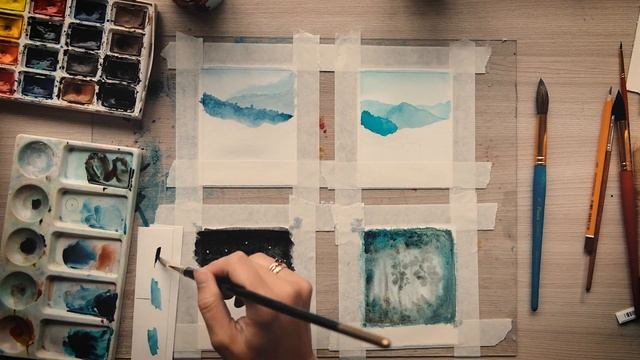 Легкие рисунки акварелью//Easy drawings with the water colour смотреть онлайн