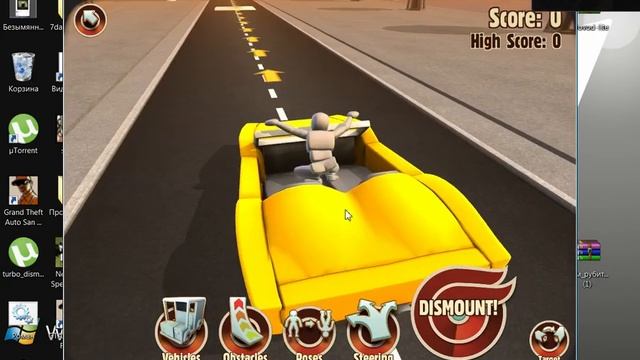 Мини-обзор на игру "Turbo Dismount" смотреть онлайн