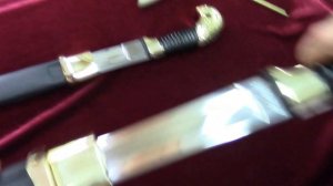 Сравнение шашек казачьих офицерских 1881/1910 гг. (артикулы К-1 и К-10) фирмы "Назаров и Калибр"