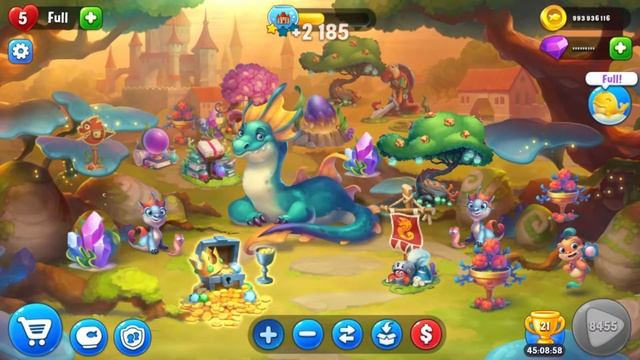 Fantasy Decorations-Playrix Fishdom-Fantasy Aquarium-Imaginary World-Gameplay смотреть онлайн