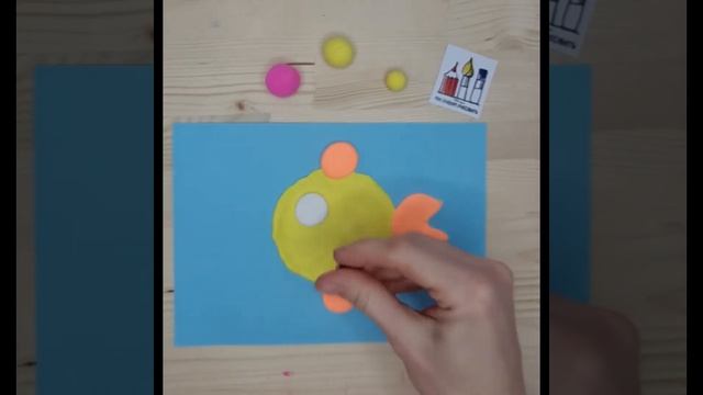 рыбка из легкого пластилина. смотреть онлайн