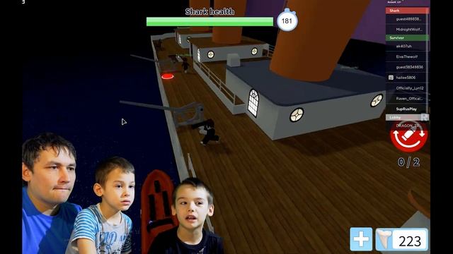 Roblox НАПАДЕНИЕ АКУЛЫ Shark bite смотреть онлайн