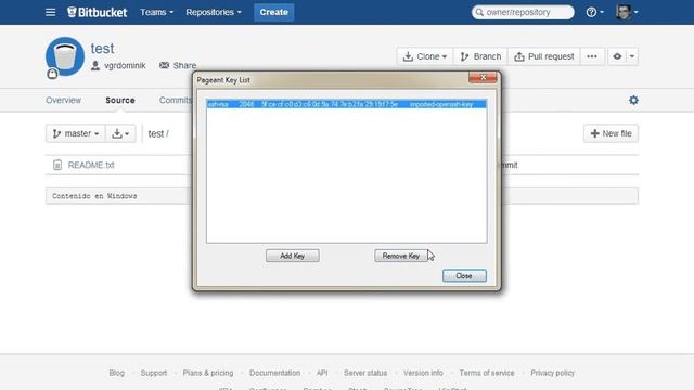 Generar un par de claves entre Bitbucket y tu Windows o Linux смотреть онлайн