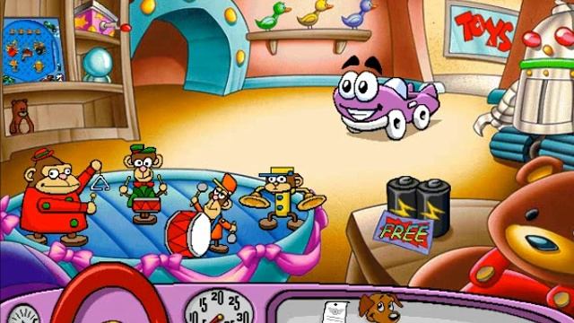Putt-Putt Enters the Race gameplay (PC Game, 1998) смотреть онлайн