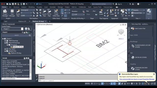 How to design a Platform using AutoCAD Plant 3D - Part I смотреть онлайн