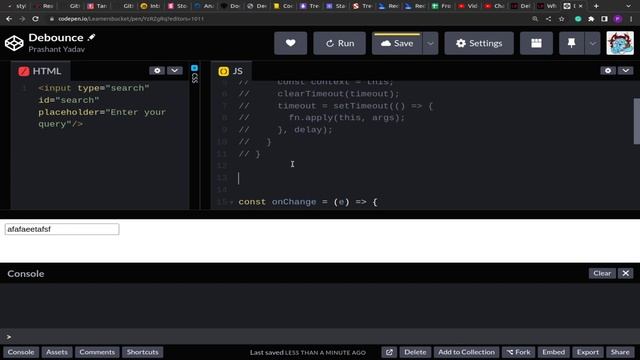 Debounce function with leading and trailing options | JavaScript Interview Question - 40 смотреть онлайн