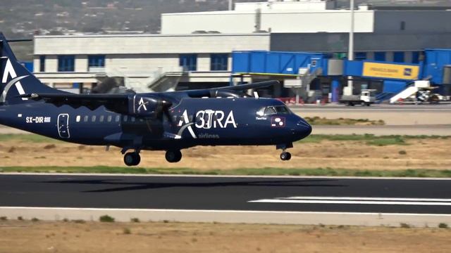 ASTRA Airlines ATR 42-300 Landing At Athens (Airline Closed) | ATH Airport Plane Spotting | Windy