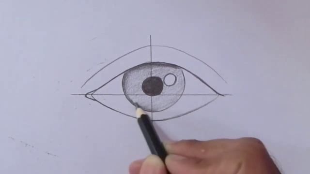 How to draw an eye/eyes easy step by step for beginners Eye drawing easy tutorial with pencil basic смотреть онлайн