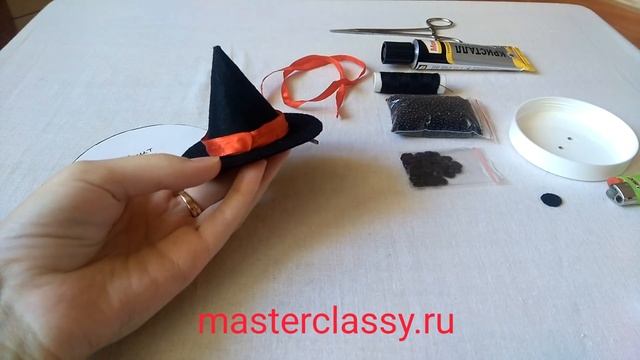 Заколка - шляпка из фетра: подробный видео урок смотреть онлайн