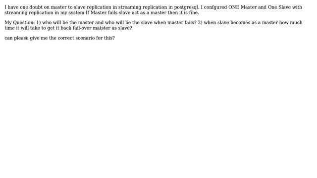 Databases: Failover in Streaming Replication смотреть онлайн
