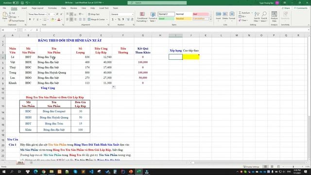 [Excel] Chữa đề Excel số 09 смотреть онлайн