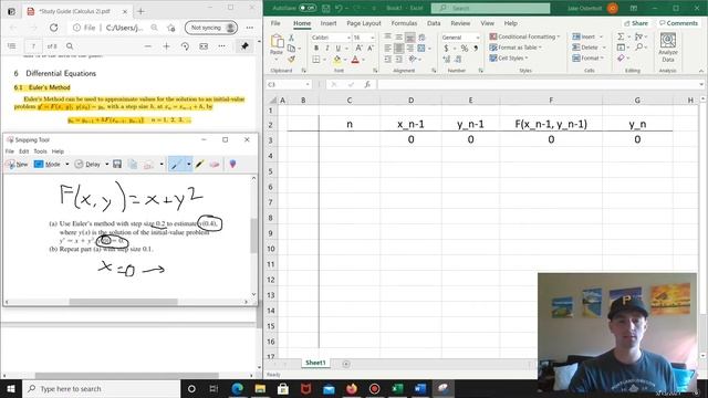 HOW TO APPLY EULER'S METHOD IN EXCEL | Euler's method differential equations calculator example смотреть онлайн
