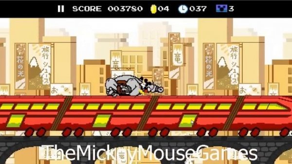 Mickey Mouse In Rail Runner - Disney's Mickey Mouse Train Games