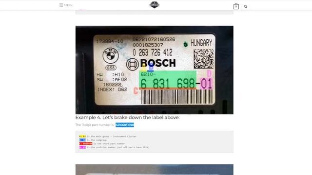 How to Read - BMW Part Numbers смотреть онлайн