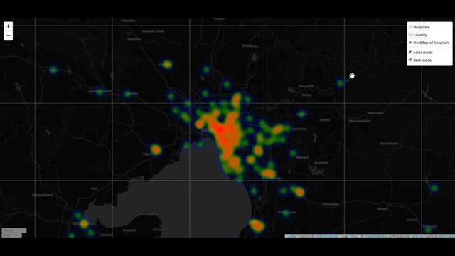 Interactive Map for hospitals in Victoria (python) смотреть онлайн