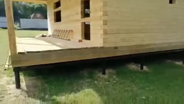 Отзыв на дом из бруса 12 на 8 "под усадку" смотреть онлайн