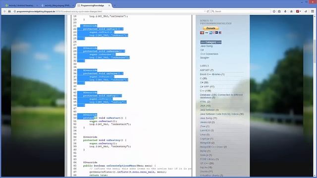 Android Tutorial for Beginners 6 # Android Activity Lifecycle State change Example смотреть онлайн