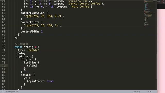 How to Change Tooltip Text for Each Data Point in Bubble Chart in Chart js смотреть онлайн