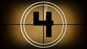 Футаж Обратный отсчет на старой кинопленке