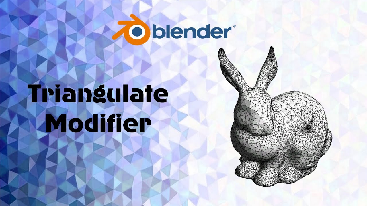 Blender 2.83 Triangulate Modifier на русском смотреть онлайн