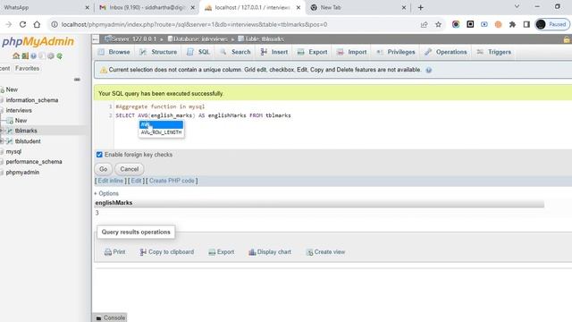 Aggregate function in mysql #mysql #database #php смотреть онлайн