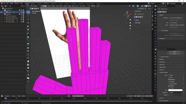 Blender 3.6.5 / Modeling : une main (1/3) смотреть онлайн