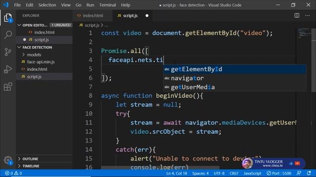 Face Detection Malayalam Tutorial / Javascript AI Machine learning malayalam смотреть онлайн