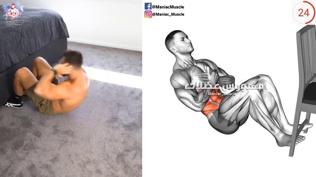 Abs Workout at Home [ Best 9 Exercise ] - Six pack workout смотреть онлайн