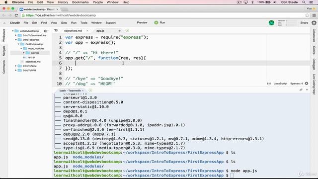 9. Our First Express App using Node js | Express Node JS | | Full tutorial for Beginners | смотреть онлайн