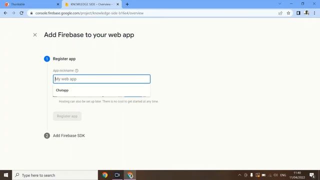 Chat App in thunkable : Part-1 - Firebase settings | chatapp | thunkable | knowledge side | parth | смотреть онлайн